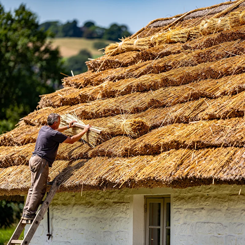 thatched roof