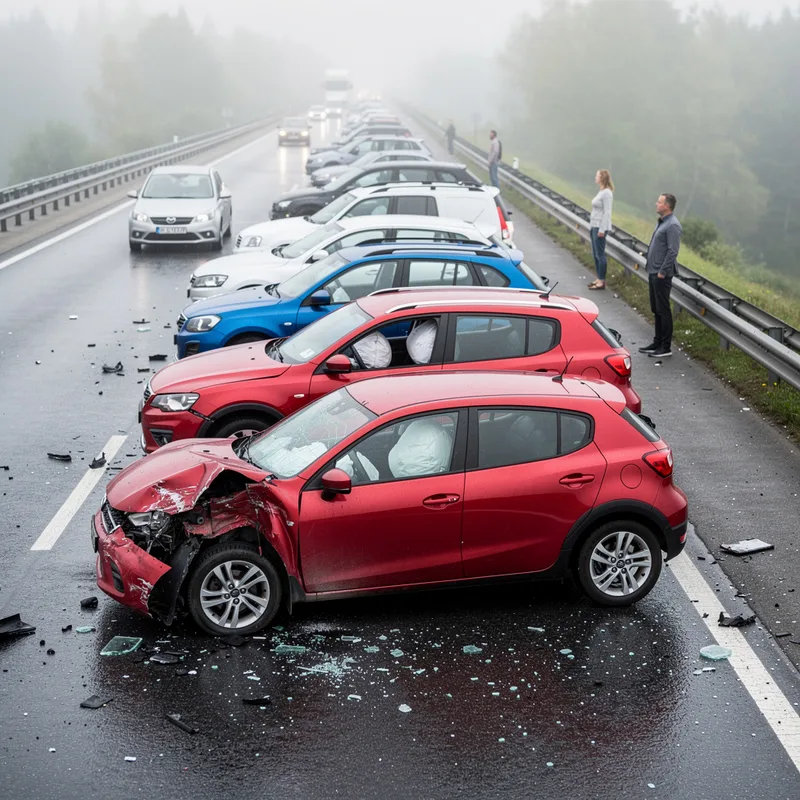 car pile-up