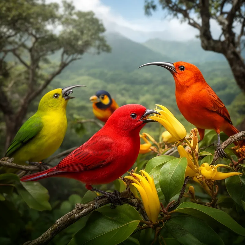Hawaiian honeycreeper