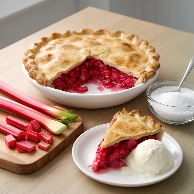rhubarb pie