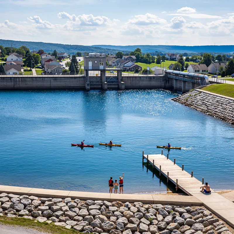 man-made lake