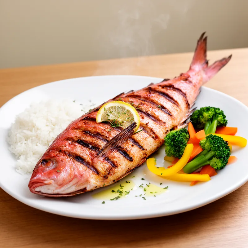 grilled mackerel snapper