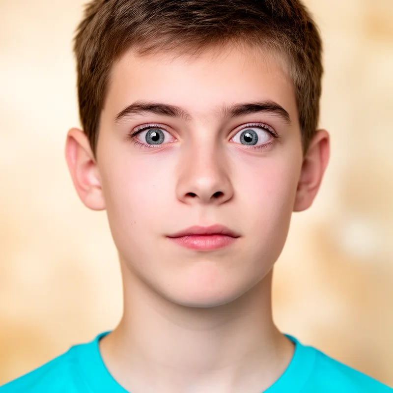 squint-eyed