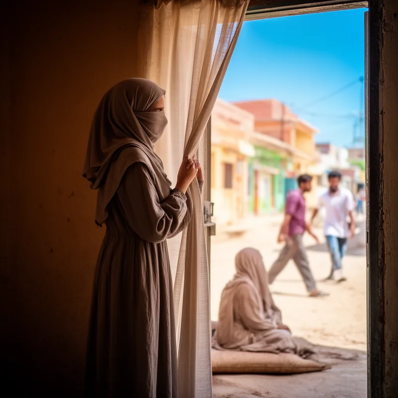 to observe purdah