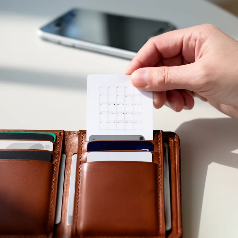 wallet calendar