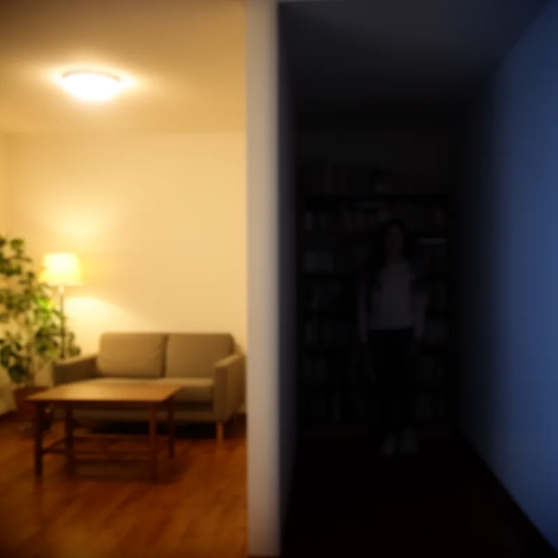 shadowy corner
