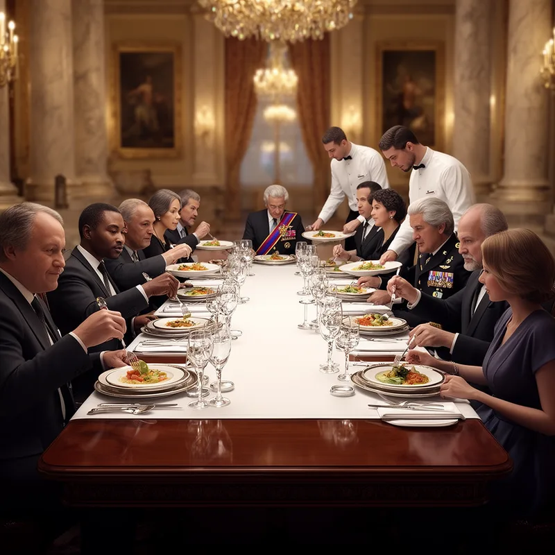 to dine below the mahogany