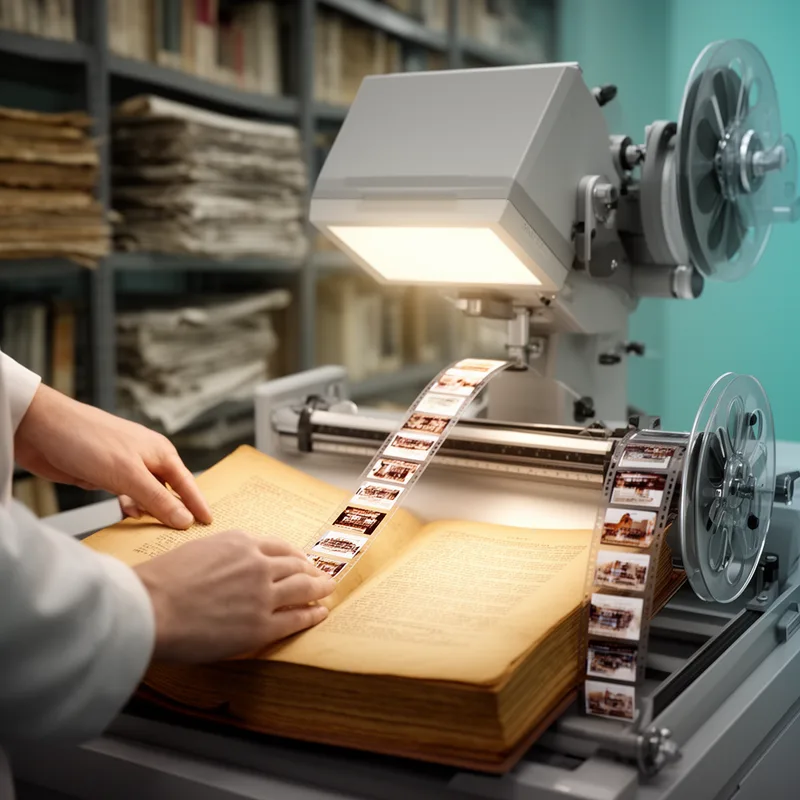 to microfilm
