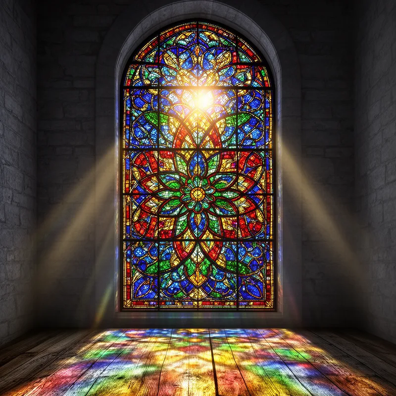 stained-glass window