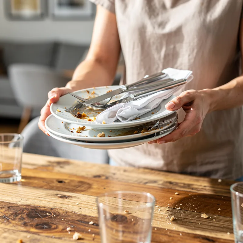 to clear the table
